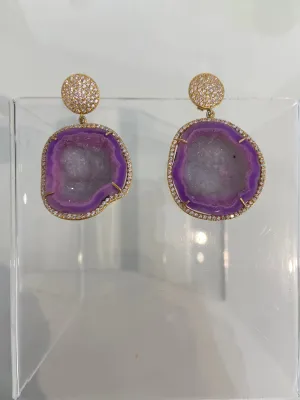 Geode Drop Earrings