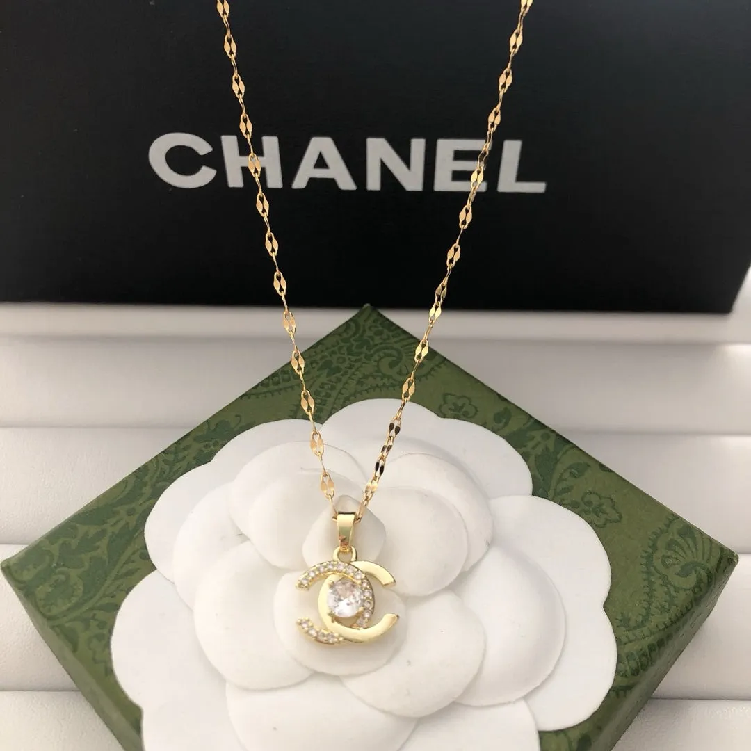 Gleaming C - design Necklaces