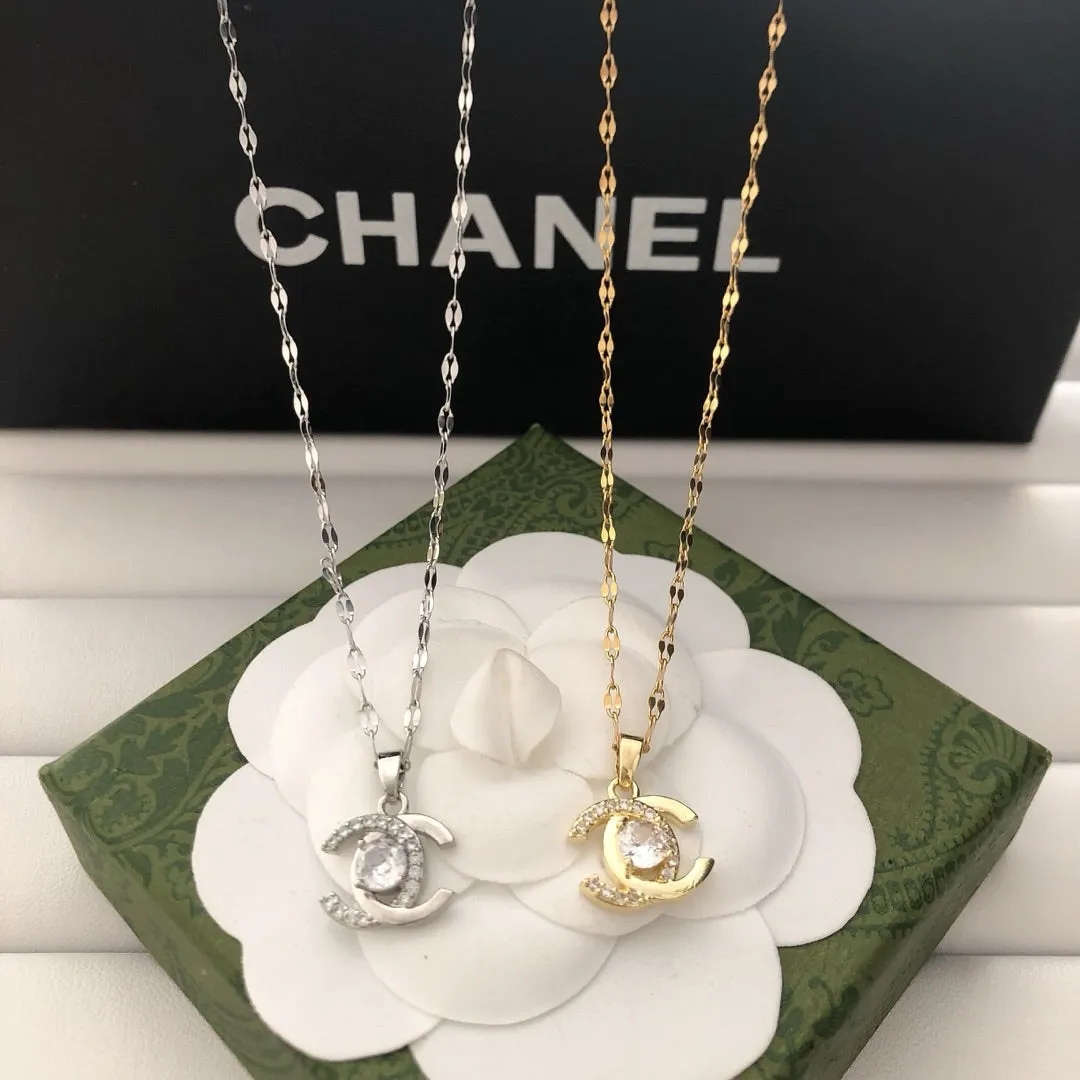 Gleaming C - design Necklaces