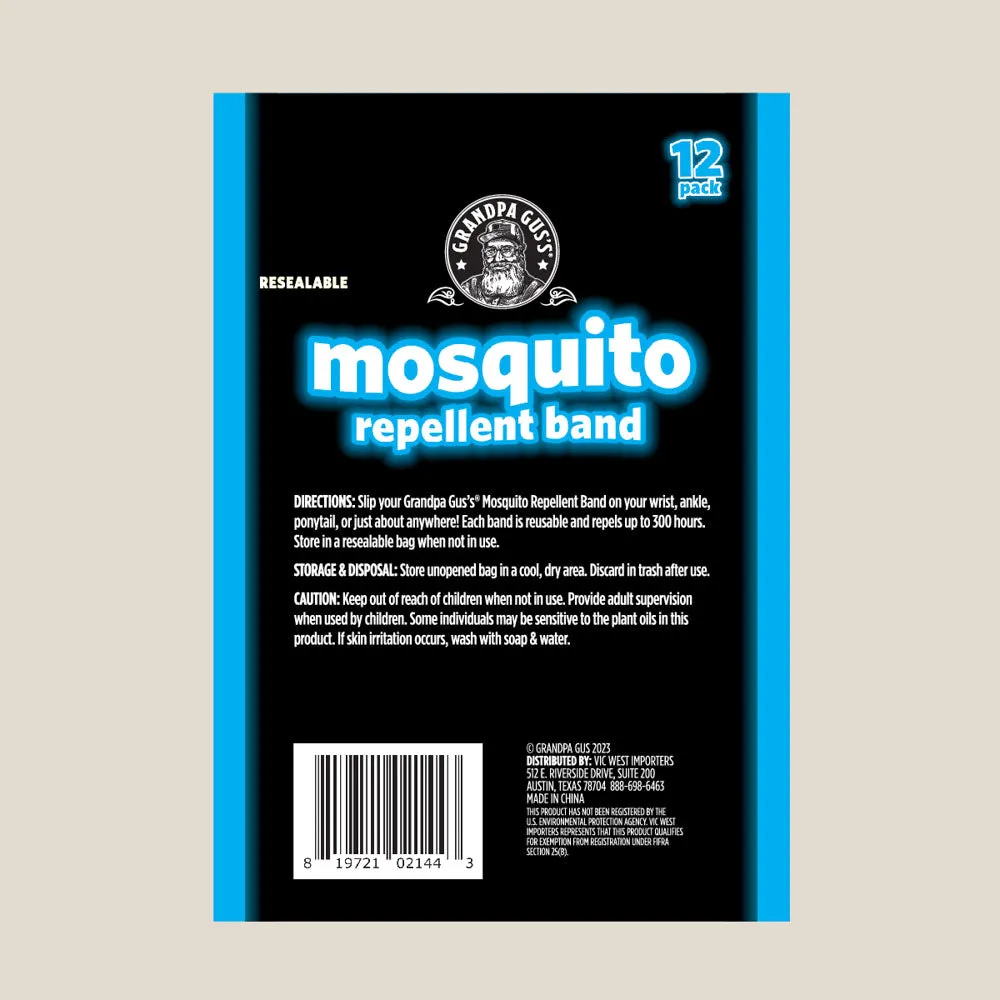Glow-in-the-Dark Mosquito Repellent Bands (12-Pack)