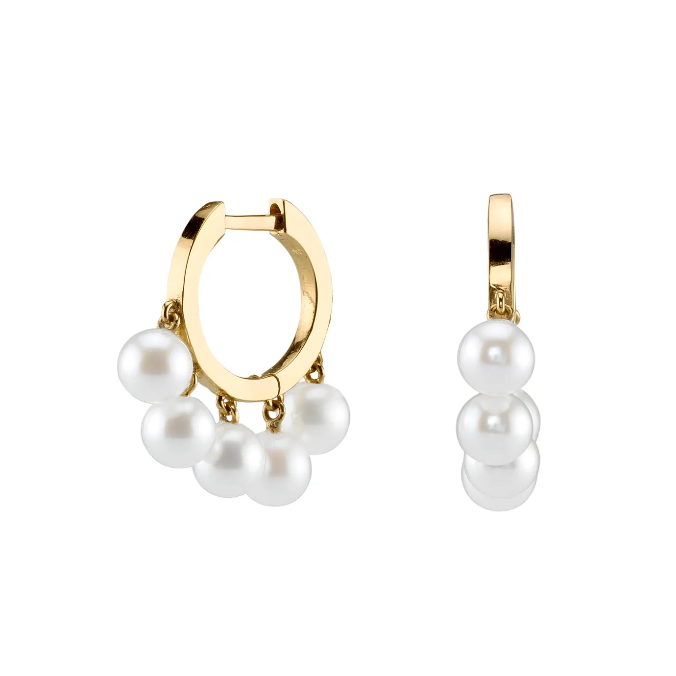 Gold Drop Huggie Hoops