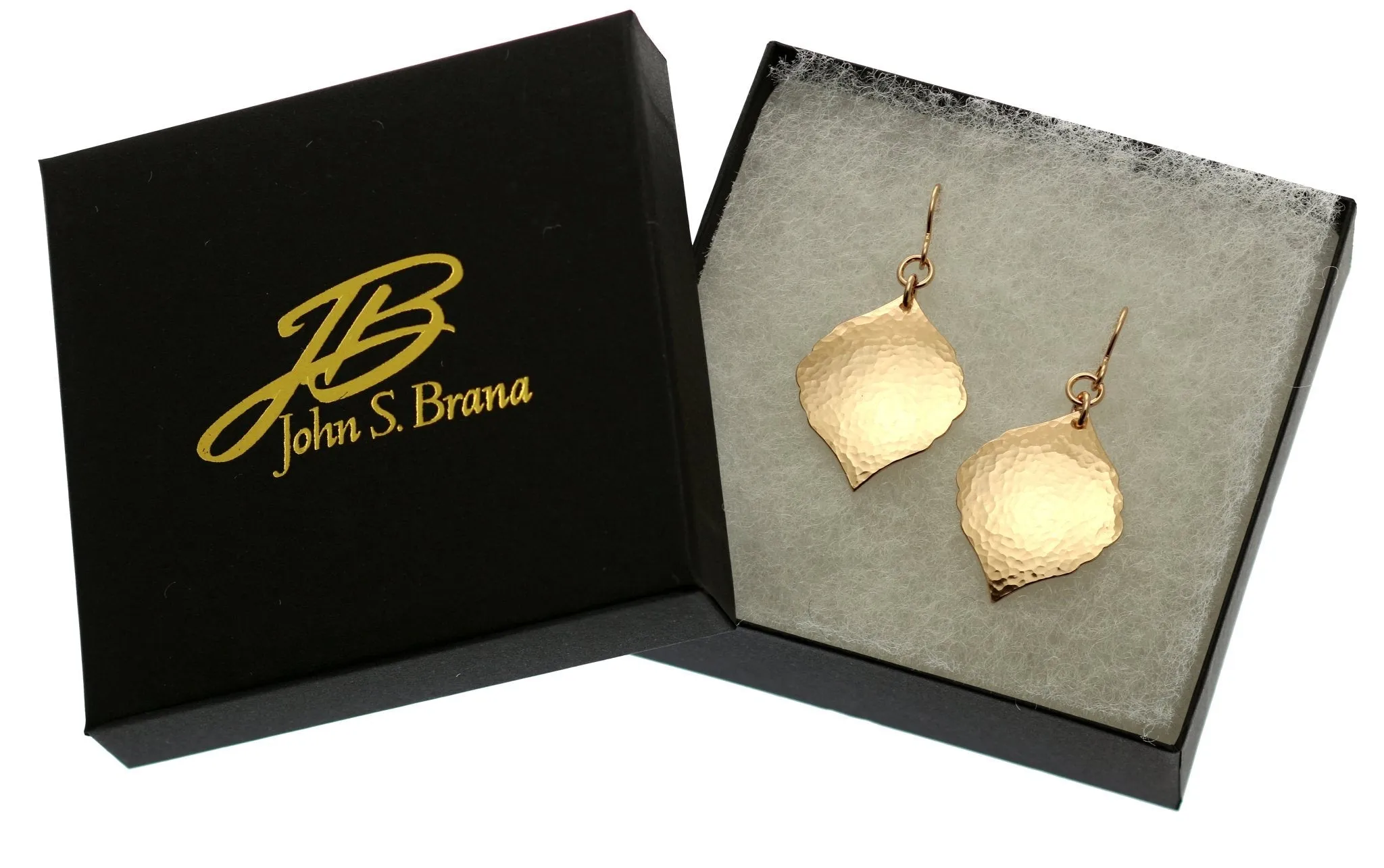 Hammered Bronze Moroccan Drop Earrings