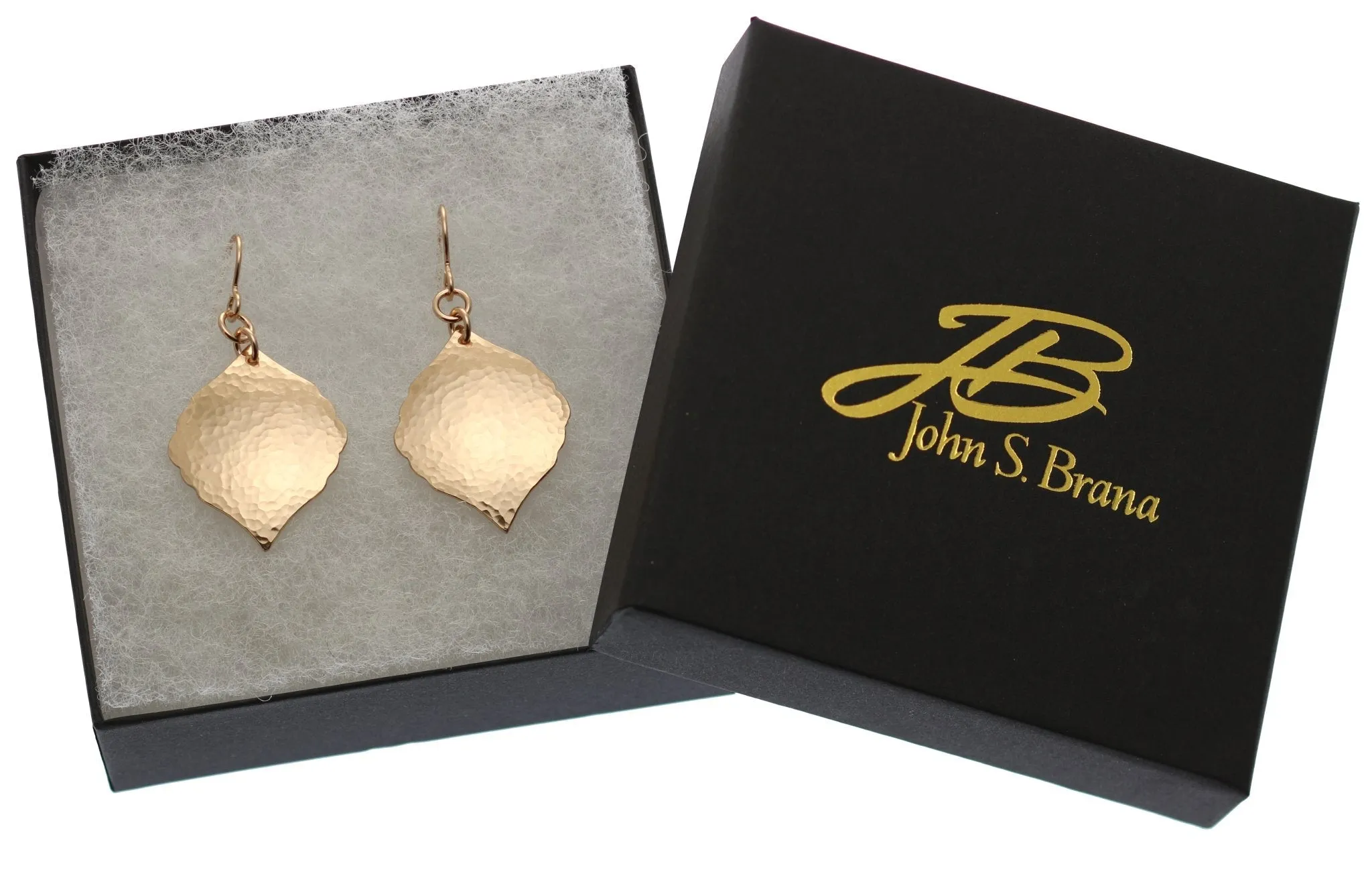 Hammered Bronze Moroccan Drop Earrings