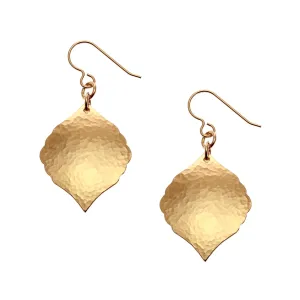 Hammered Bronze Moroccan Drop Earrings
