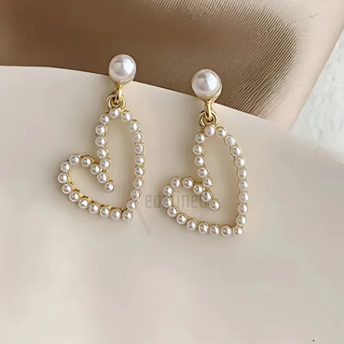Heart Drop Earrings