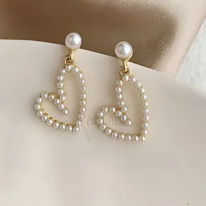 Heart Drop Earrings