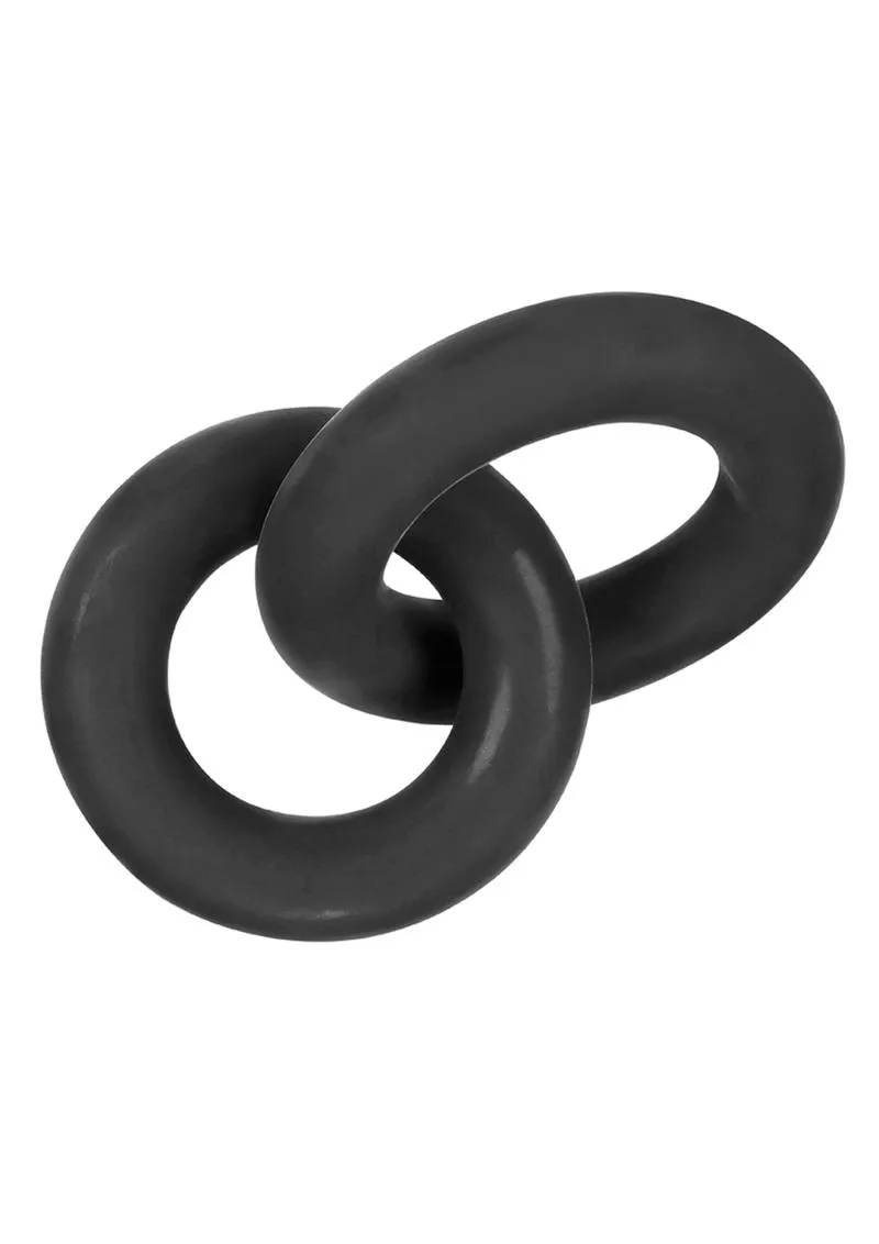 Hünkyjunk Duo Link Cockring/Ball Ring Black