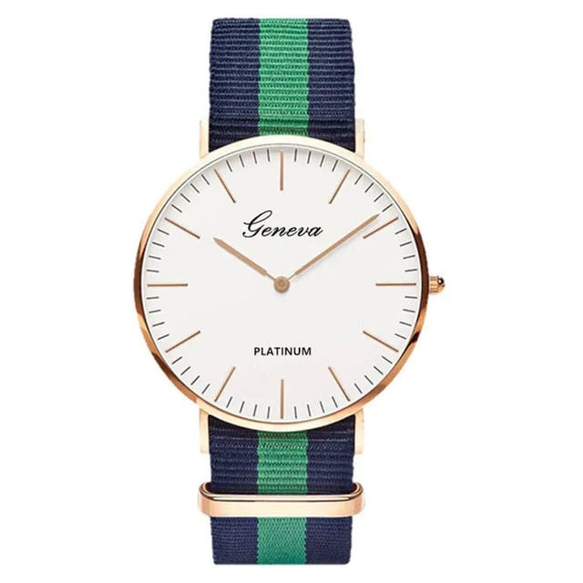 Hot Sale Nylon strap Style Quartz Women Watch Top Brand Watches Fashion Casual Fashion Wrist Watch Relojes