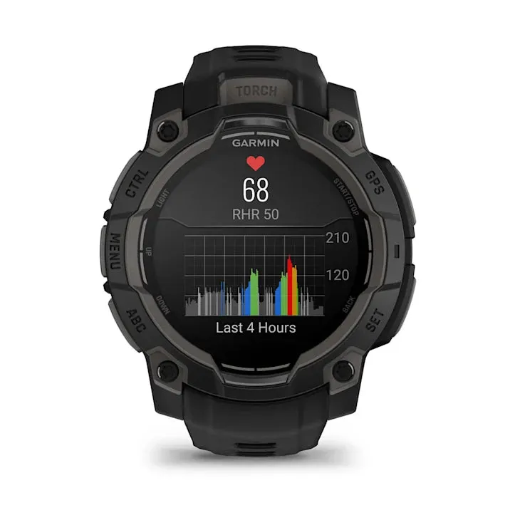 Instinct 3 Amoled Black Bezel With Black Band Smartwatch
