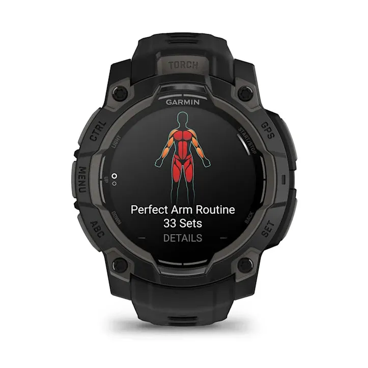 Instinct 3 Amoled Black Bezel With Black Band Smartwatch
