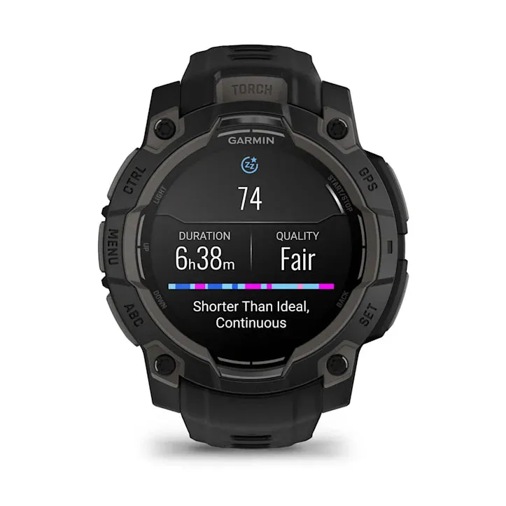 Instinct 3 Amoled Black Bezel With Black Band Smartwatch