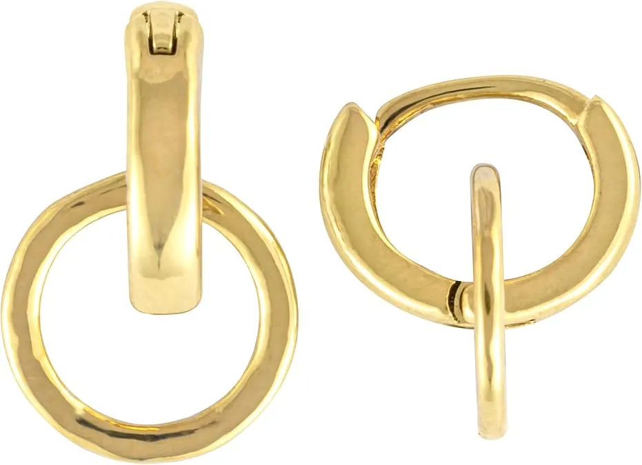 Interlocking Huggie Earrings