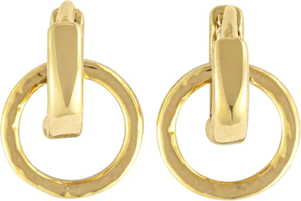 Interlocking Huggie Earrings