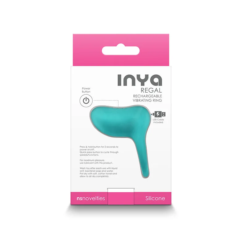 INYA Regal Vibrating Cock Ring - Teal