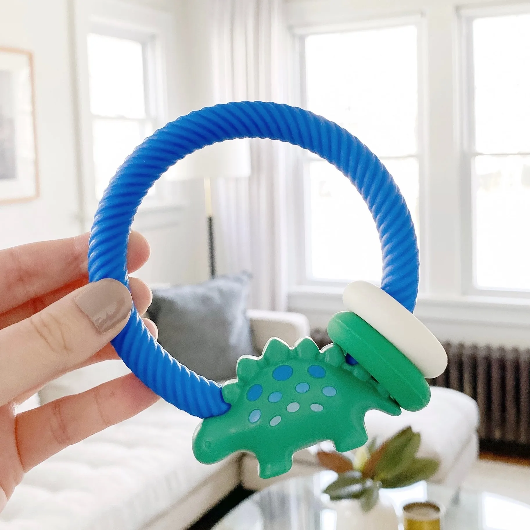 Itzy Ritzy Rattle Teether - Dino