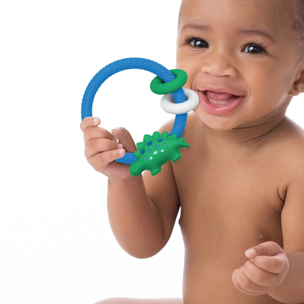 Itzy Ritzy Rattle Teether - Dino