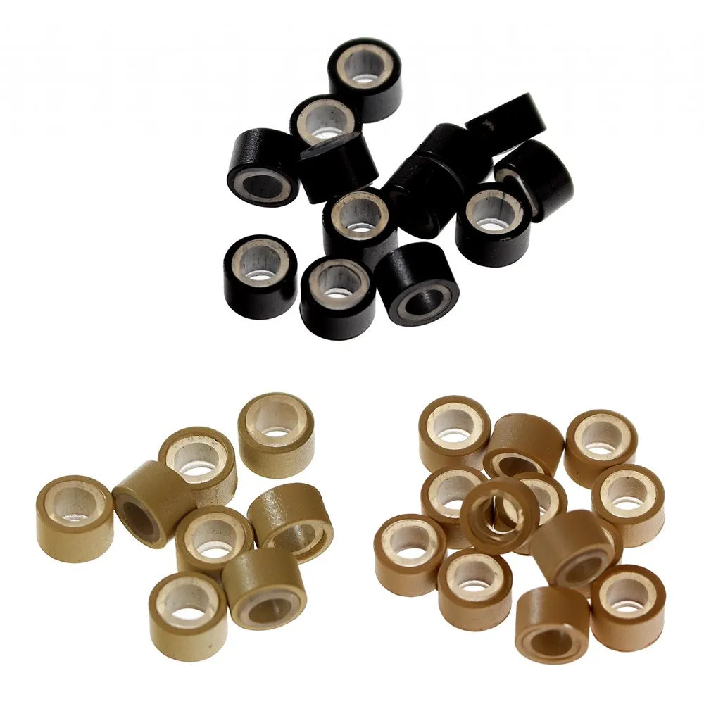 KIM & C Silicone Micro Rings for Hair Extensions (1000pcs) [Jar]