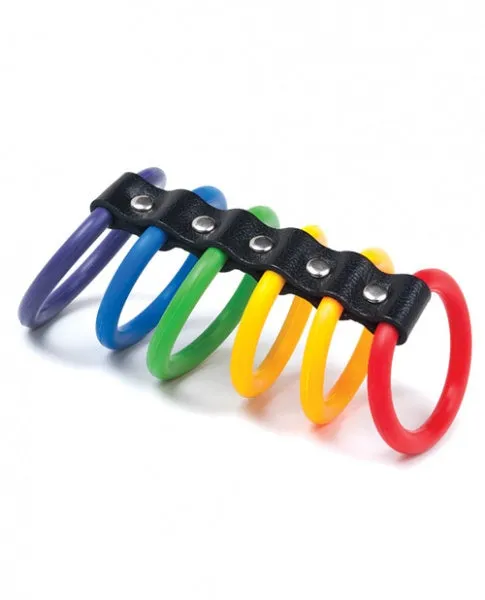 KinkLab Stockroom 6 Gates of Pride Cockrings - Bulk