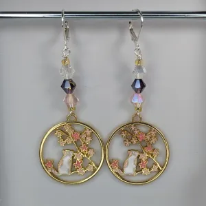 Kitty in the Cherry Blossoms Enamel Stitch Markers