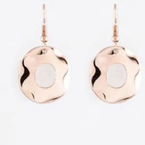 Lacey Drop Earrings Rose Gold