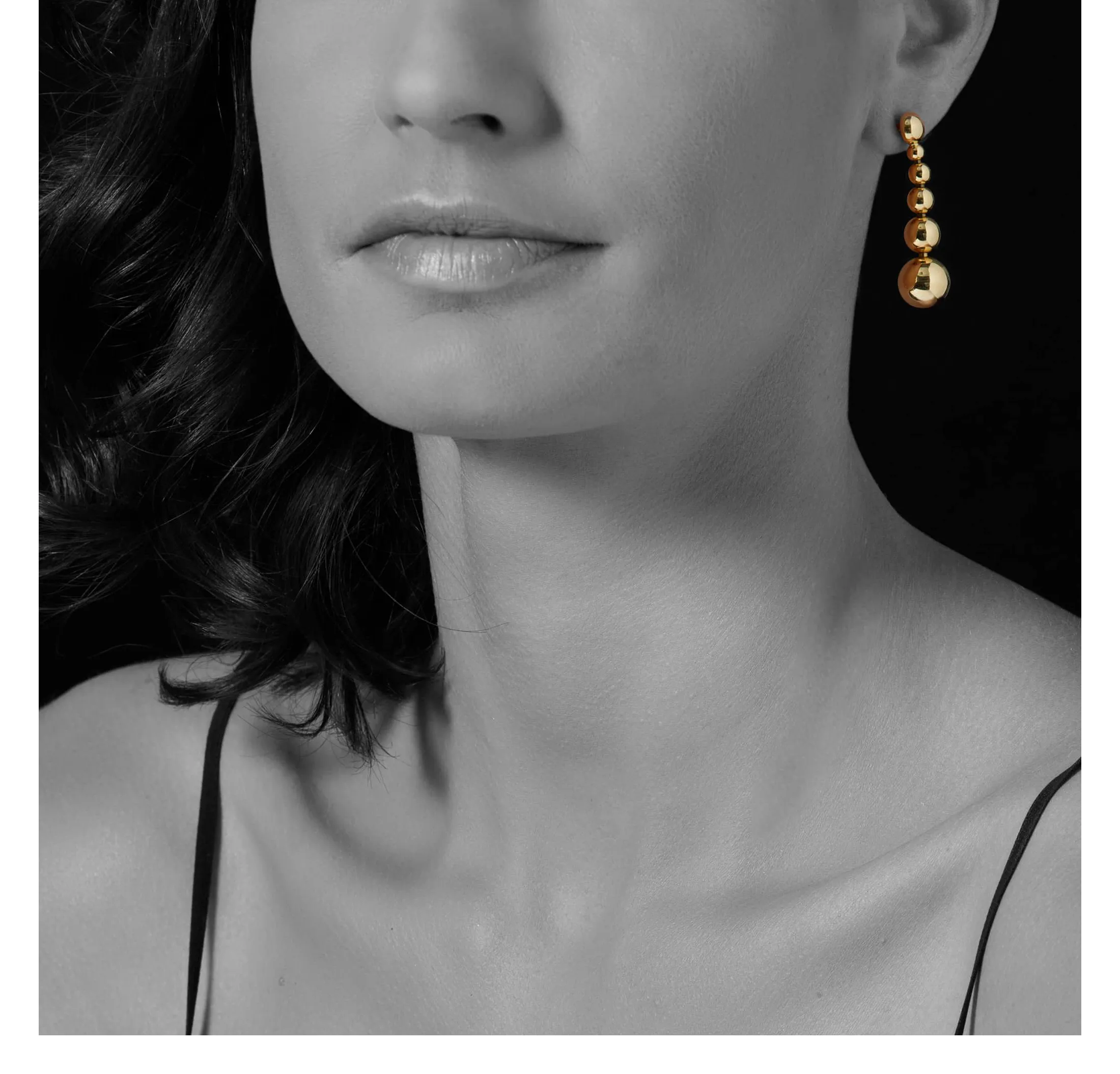 LAGOS Caviar Gold Six Graduated Bead Drop Earrings