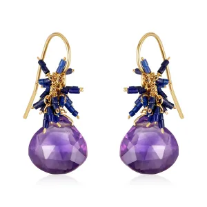 Lapis Cluster Earrings