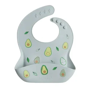 Loulou Lollipop Silicone Printed Bib - Avocado