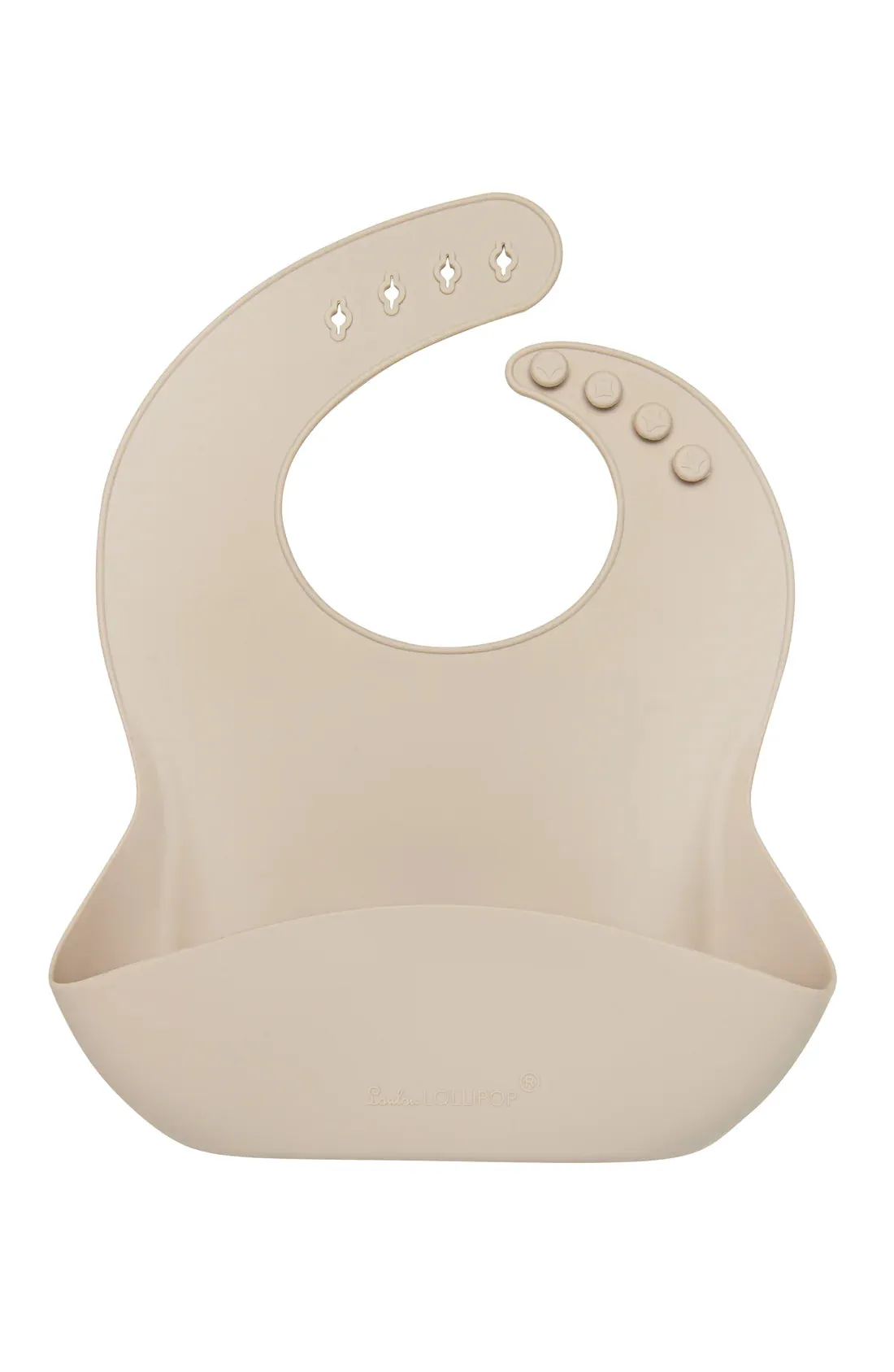Loulou Lollipop Solid Silicone Bib