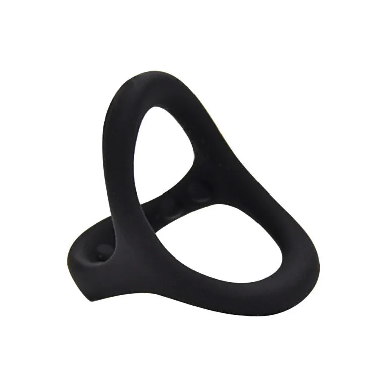 Loving Joy Silicone Cock and Ball Ring - Triple Ring Design for Enhanced Erections and Comfort