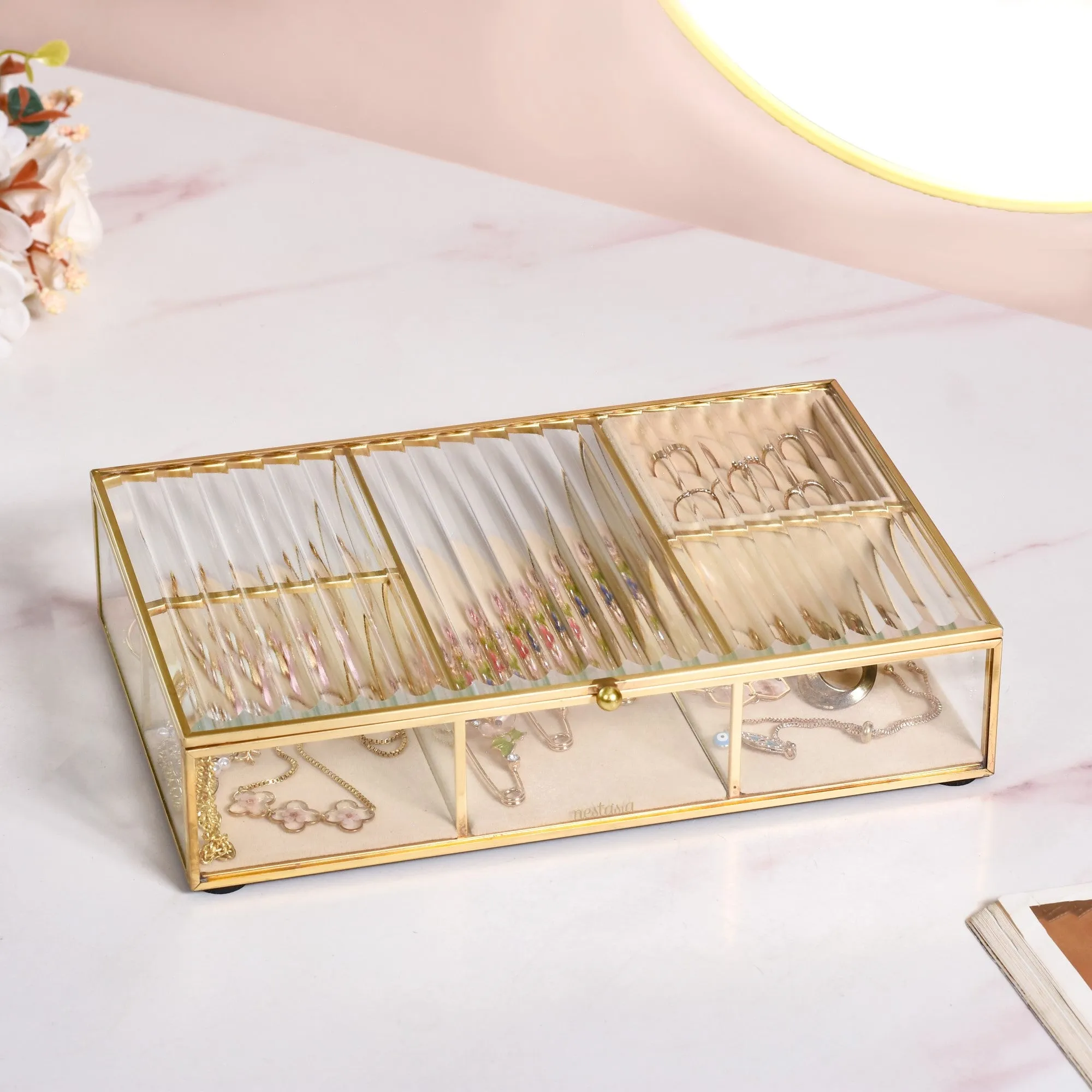 Luxury Jewellery Box With Velvet Base