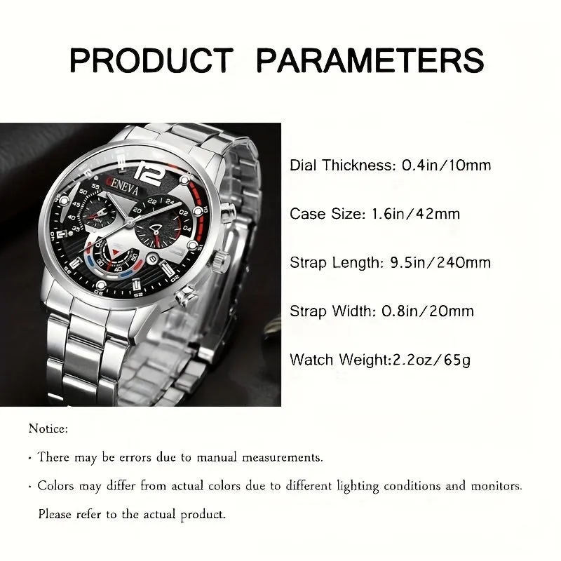Luxury Mens Watch  Bracelet Duo