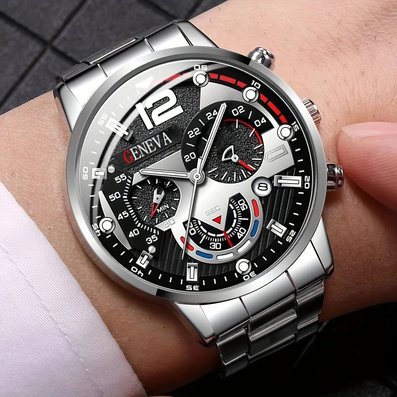 Luxury Mens Watch  Bracelet Duo