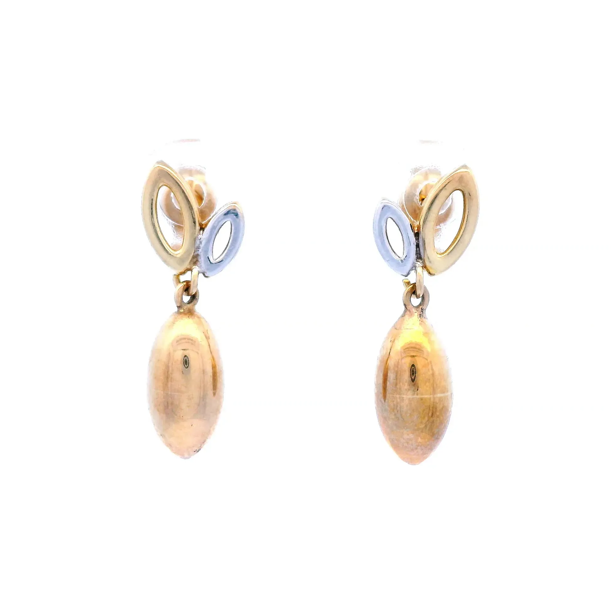 Marquise Drop Polished Drop Ball Stud