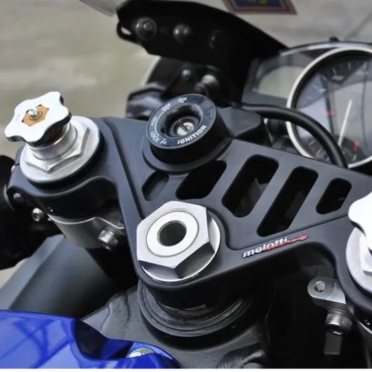 MELOTTI RACING BLACK ROAD HIGH TRIPLE CLAMPS YAMAHA R6 2006-2023