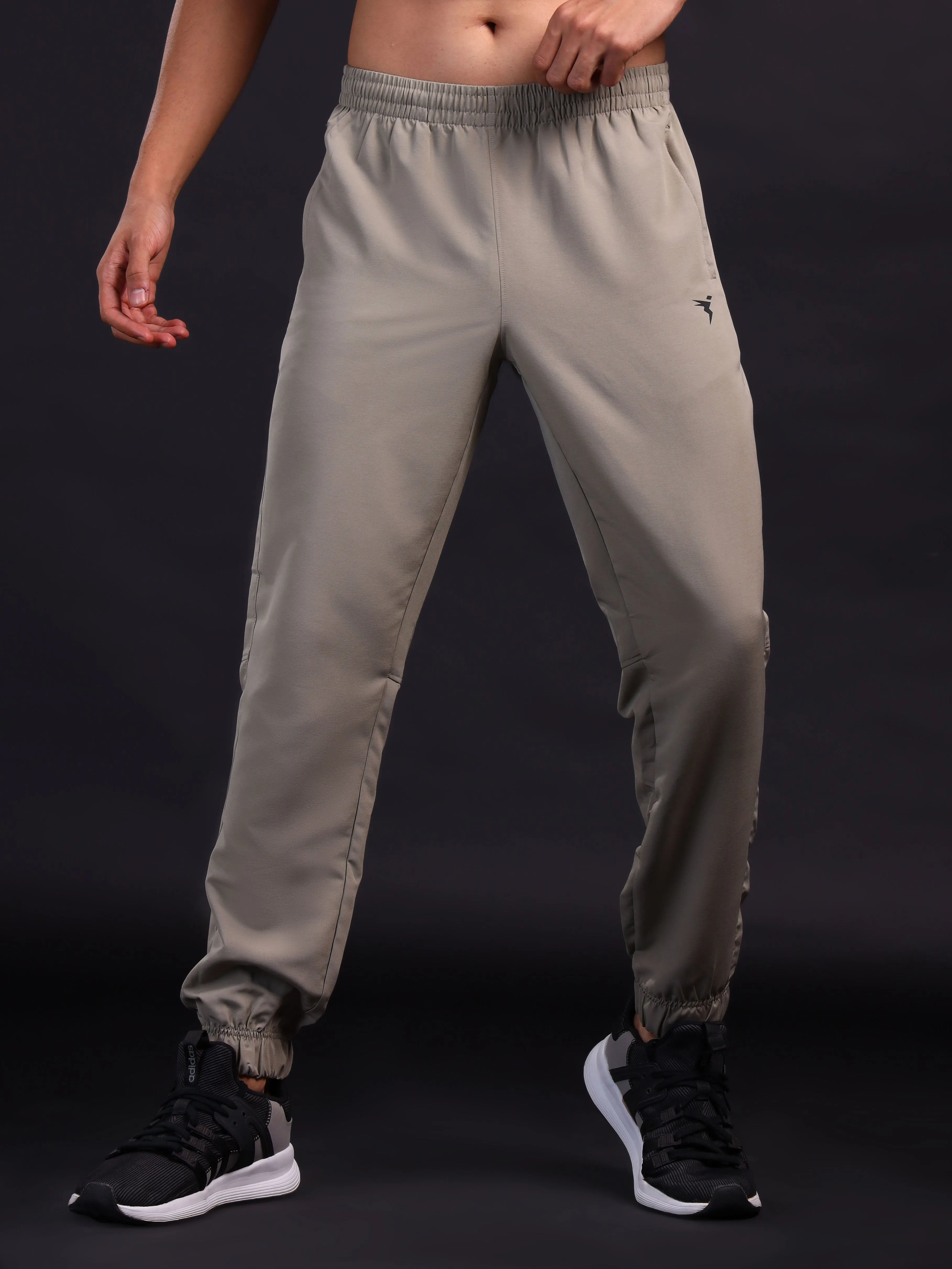 Men Solid Relax Fit Joggers with TECHNOLITE