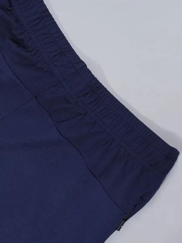 Men Solid Slim Fit Trackpants with TECHNO DRY