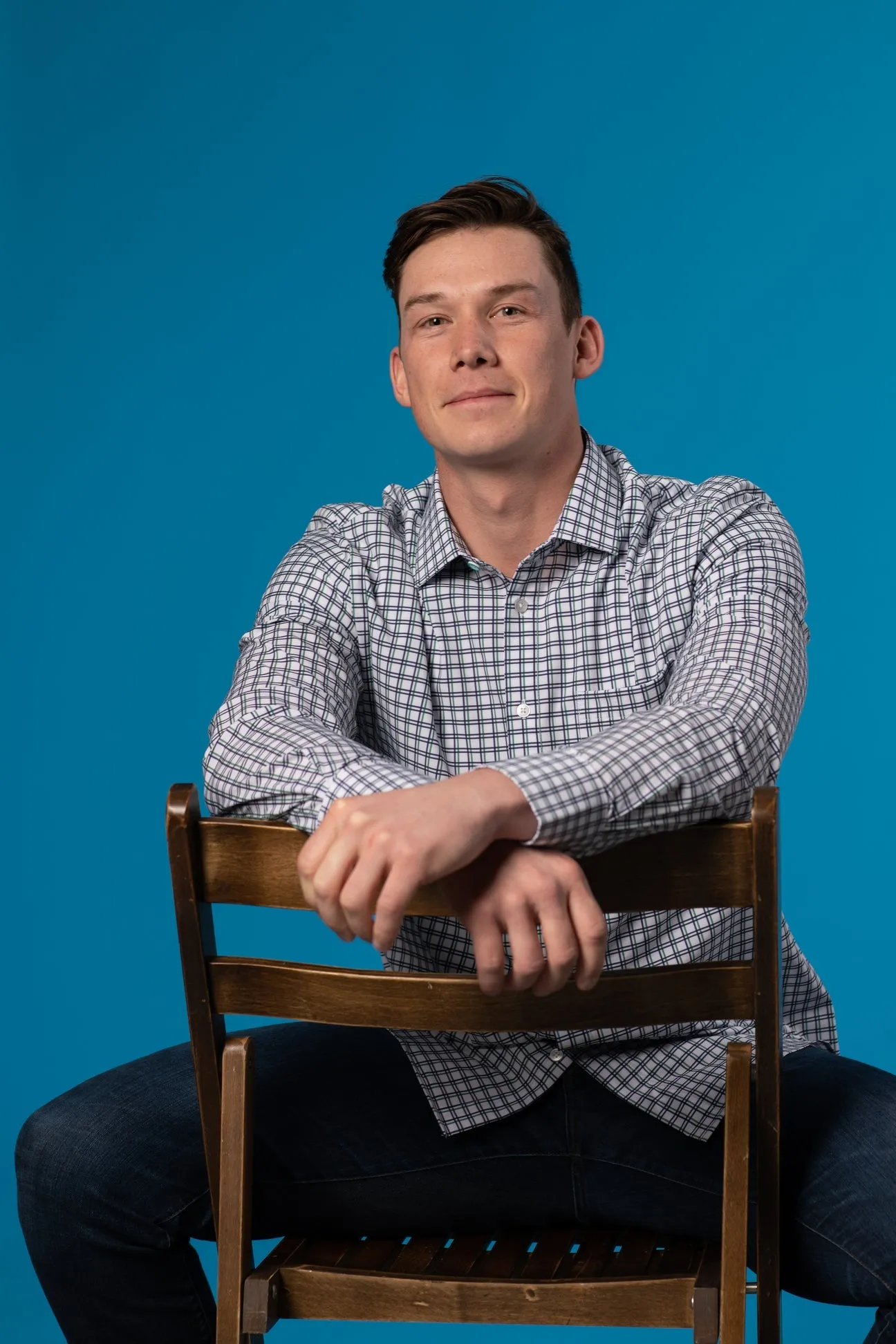 Mens Long Sleeve Button Down - Waterloo Athletic Fit