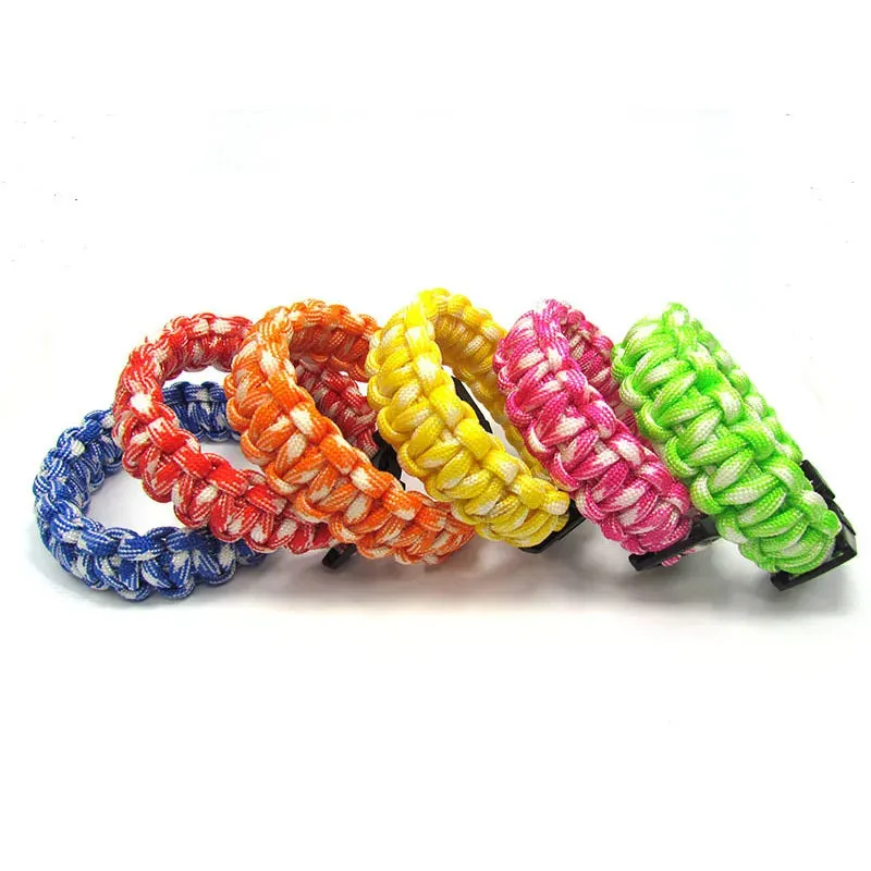 Men's New Survival Paracord Bracelet For Men Outdoor Camping Hiking Buckle Wristband Women Rope Bracelet Male Jewelry