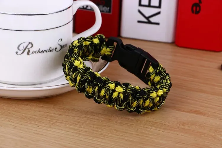 Men's New Survival Paracord Bracelet For Men Outdoor Camping Hiking Buckle Wristband Women Rope Bracelet Male Jewelry