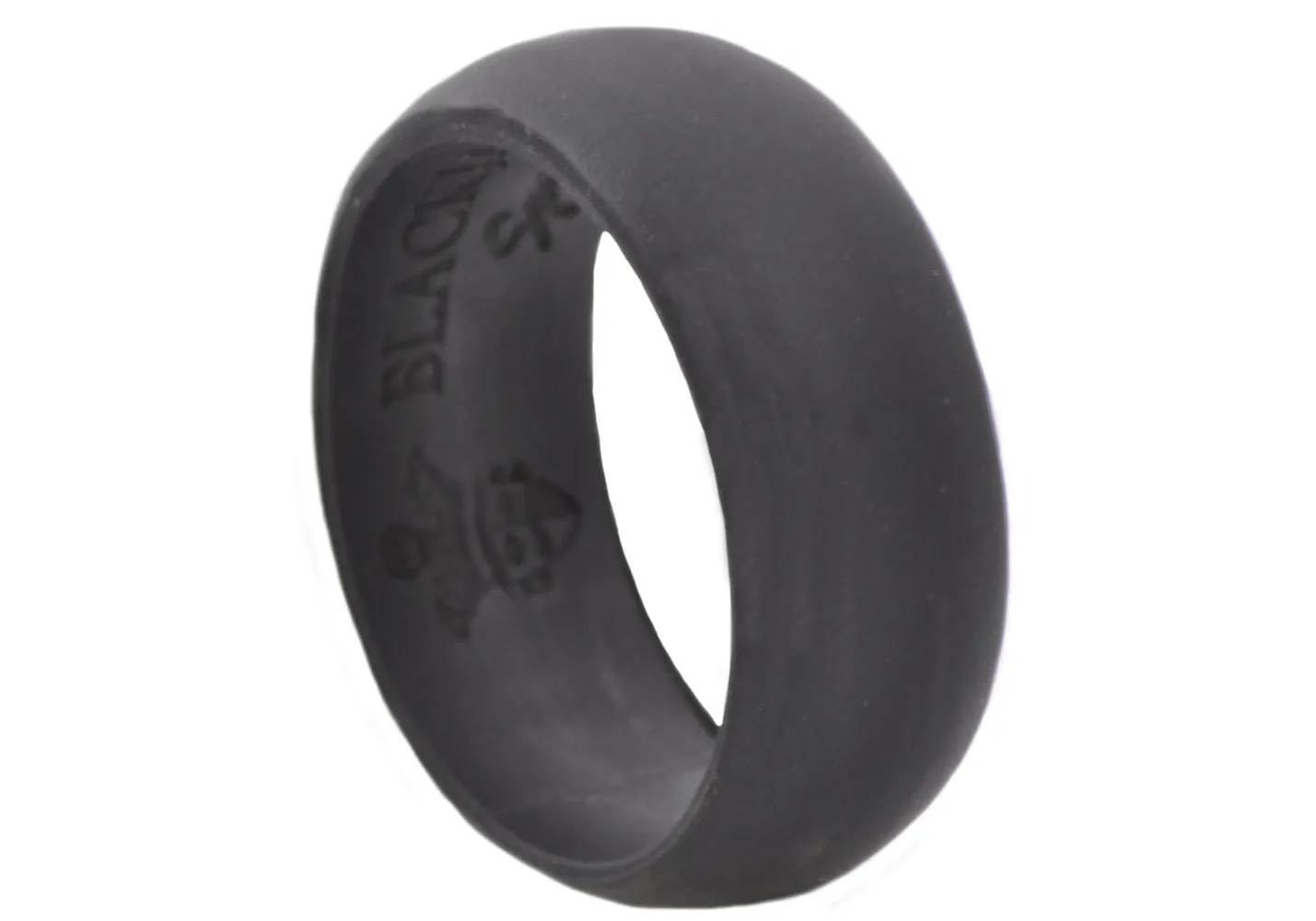 Mens Sports Black Silicone Band