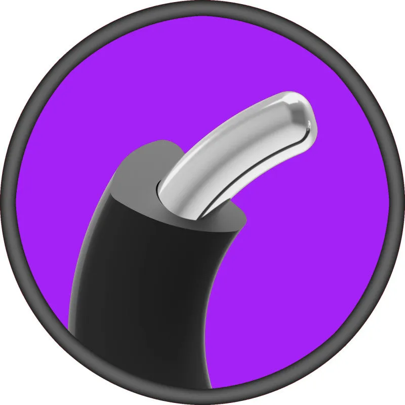 Merci - the Paradox - Silicone Covered Metal  Ring - 35mm - Black