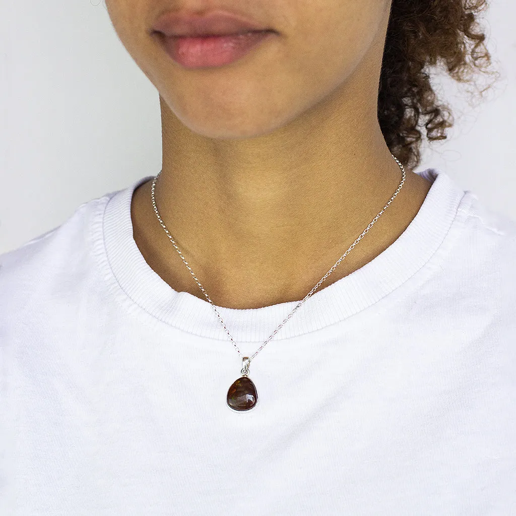 Mexican Fire Agate Necklace