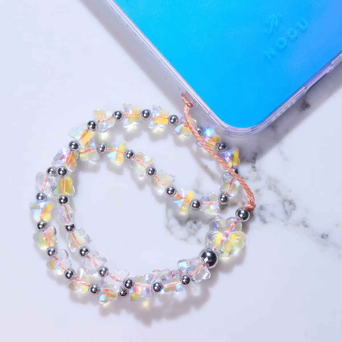 Morning Dew | Butterfly Glass | Phone Charm Strap