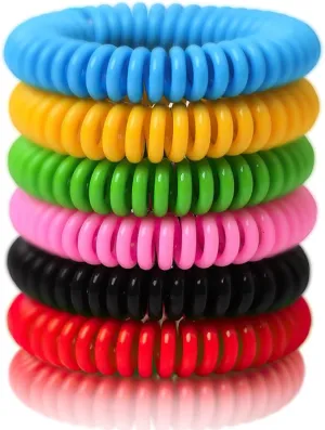 Mosquito Bracelets, 30 Pack Individually Wrapped, DEET Free, Natural and Waterproof Band
