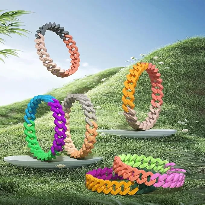 Mosquito Bracelets, 5 Pack DEET-Free Insect & Bug Repellent Bands for Adults and Kids, Individually Wrapped Wristbands