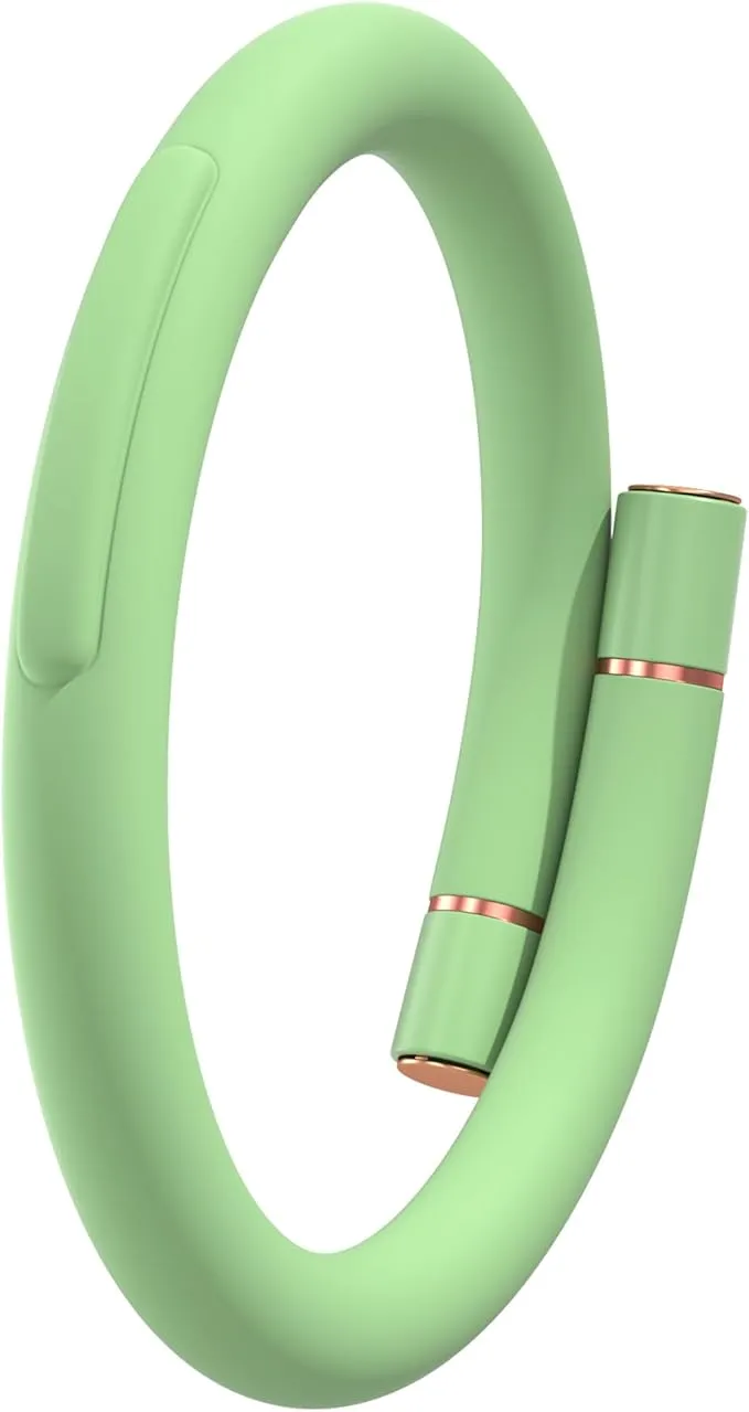 Mosquito Bracelets, Insect & Pest Mosquito Bands for Adults and Kids, DEET Free, Mosquito Wristbands Outdoor Patio Hiking Camping Gear Must Haves (10 Replacement Cores - Green)