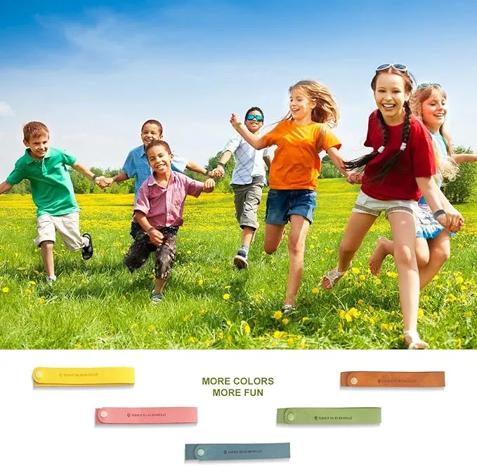 Mosquito Repellent Bracelets 20 Pack, DEET-Free Mosquito Repellent Bands for Kids and Adults, Individually Wrapped Insect Bug Repellent Wristbands for Indoor and Outdoor Use