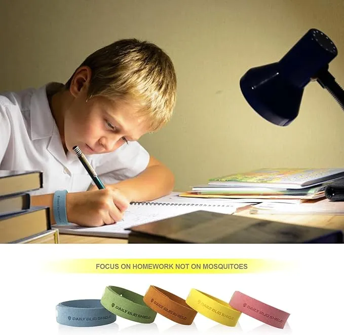 Mosquito Repellent Bracelets 20 Pack, DEET-Free Mosquito Repellent Bands for Kids and Adults, Individually Wrapped Insect Bug Repellent Wristbands for Indoor and Outdoor Use