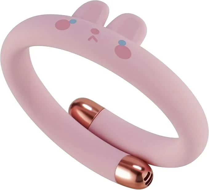 Mosquito Repellent Bracelets for Kids & Toddlers, Reusable Natural Bug Insect Repellent Bands, Waterproof DEET-Free Wristband for Outdoor Camping Traveling Essentials (Pink)