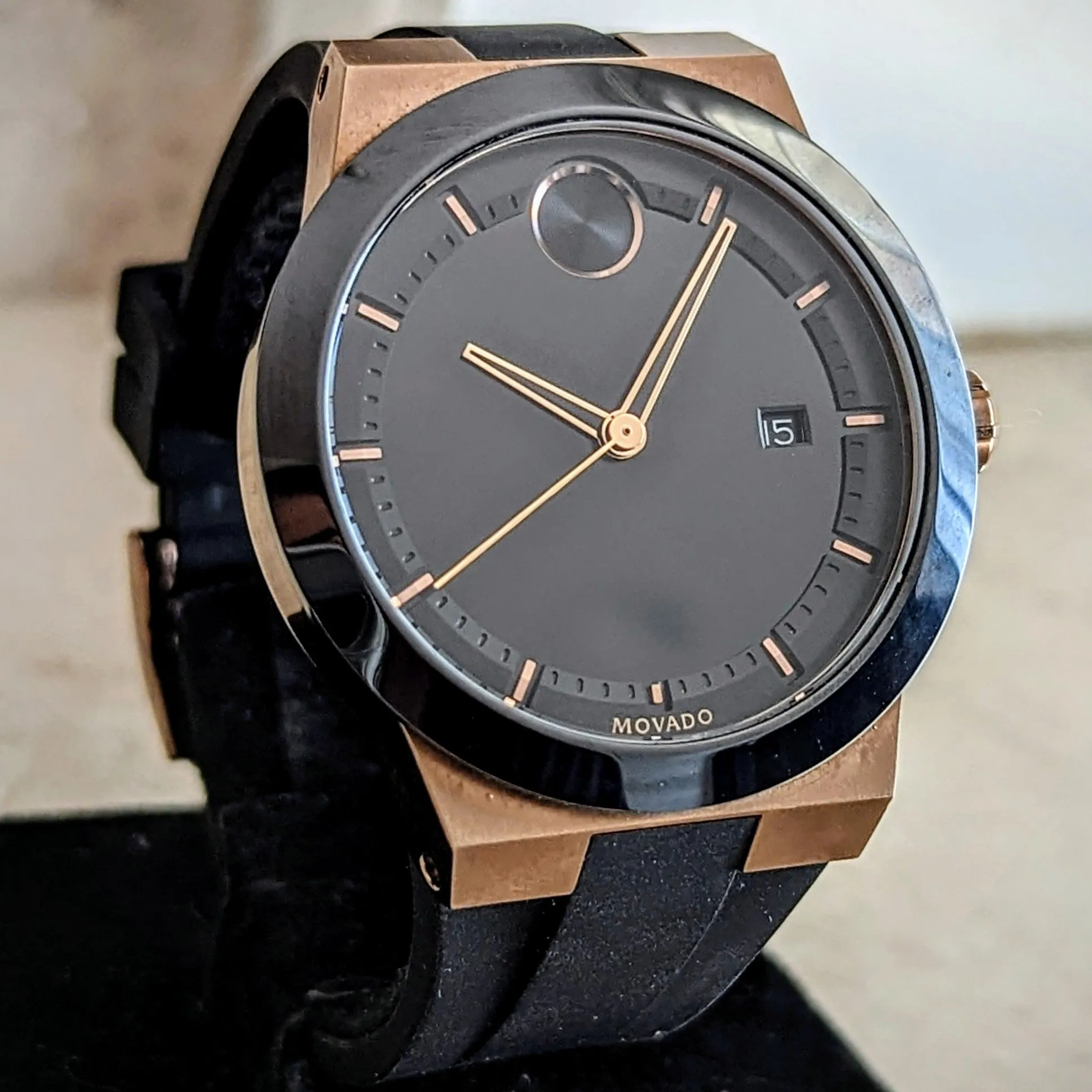 MOVADO Bold Fusion Watch Bronze Case Demo Unit Wristwatch Ref. 3600623